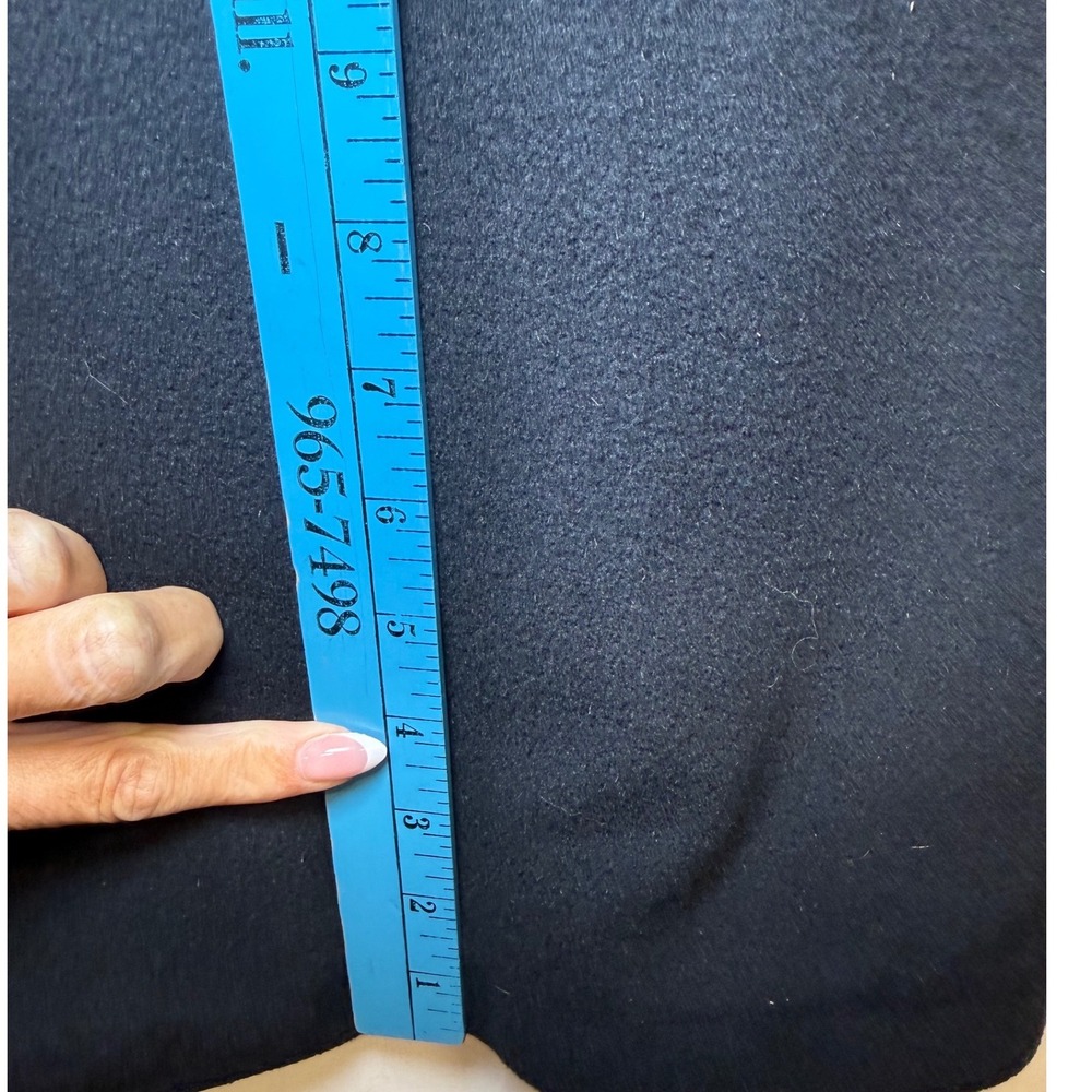 Doherty-Lee Tailoring Imported Cashmere Vintage Black‎ Long Coat Classy 38R - Picture 10 of 14